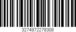 Código de barras (EAN, GTIN, SKU, ISBN): '3274872279308'