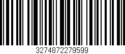 Código de barras (EAN, GTIN, SKU, ISBN): '3274872279599'