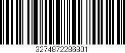 Código de barras (EAN, GTIN, SKU, ISBN): '3274872286801'
