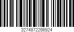 Código de barras (EAN, GTIN, SKU, ISBN): '3274872286924'