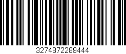 Código de barras (EAN, GTIN, SKU, ISBN): '3274872289444'