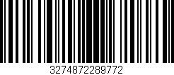 Código de barras (EAN, GTIN, SKU, ISBN): '3274872289772'