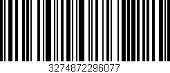 Código de barras (EAN, GTIN, SKU, ISBN): '3274872296077'