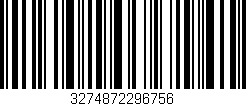 Código de barras (EAN, GTIN, SKU, ISBN): '3274872296756'