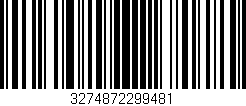 Código de barras (EAN, GTIN, SKU, ISBN): '3274872299481'