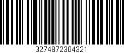 Código de barras (EAN, GTIN, SKU, ISBN): '3274872304321'