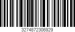 Código de barras (EAN, GTIN, SKU, ISBN): '3274872306929'