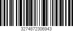 Código de barras (EAN, GTIN, SKU, ISBN): '3274872306943'