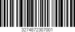 Código de barras (EAN, GTIN, SKU, ISBN): '3274872307001'