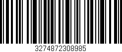Código de barras (EAN, GTIN, SKU, ISBN): '3274872308985'