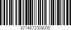 Código de barras (EAN, GTIN, SKU, ISBN): '3274872309005'