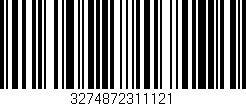 Código de barras (EAN, GTIN, SKU, ISBN): '3274872311121'