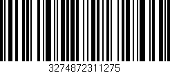 Código de barras (EAN, GTIN, SKU, ISBN): '3274872311275'