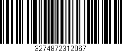 Código de barras (EAN, GTIN, SKU, ISBN): '3274872312067'
