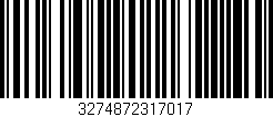 Código de barras (EAN, GTIN, SKU, ISBN): '3274872317017'