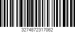 Código de barras (EAN, GTIN, SKU, ISBN): '3274872317062'