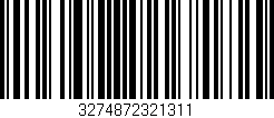 Código de barras (EAN, GTIN, SKU, ISBN): '3274872321311'