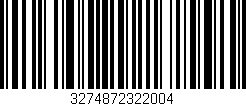Código de barras (EAN, GTIN, SKU, ISBN): '3274872322004'
