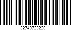 Código de barras (EAN, GTIN, SKU, ISBN): '3274872322011'