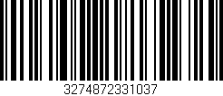 Código de barras (EAN, GTIN, SKU, ISBN): '3274872331037'