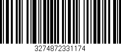 Código de barras (EAN, GTIN, SKU, ISBN): '3274872331174'