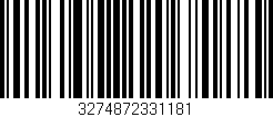 Código de barras (EAN, GTIN, SKU, ISBN): '3274872331181'
