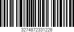 Código de barras (EAN, GTIN, SKU, ISBN): '3274872331228'