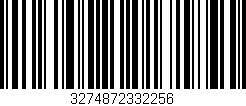 Código de barras (EAN, GTIN, SKU, ISBN): '3274872332256'