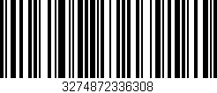 Código de barras (EAN, GTIN, SKU, ISBN): '3274872336308'