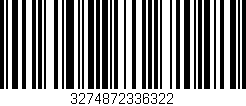Código de barras (EAN, GTIN, SKU, ISBN): '3274872336322'