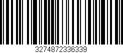 Código de barras (EAN, GTIN, SKU, ISBN): '3274872336339'