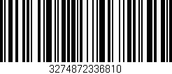 Código de barras (EAN, GTIN, SKU, ISBN): '3274872336810'