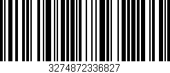 Código de barras (EAN, GTIN, SKU, ISBN): '3274872336827'