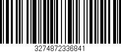 Código de barras (EAN, GTIN, SKU, ISBN): '3274872336841'