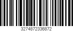 Código de barras (EAN, GTIN, SKU, ISBN): '3274872336872'