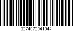 Código de barras (EAN, GTIN, SKU, ISBN): '3274872341944'