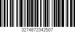 Código de barras (EAN, GTIN, SKU, ISBN): '3274872342507'