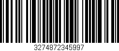 Código de barras (EAN, GTIN, SKU, ISBN): '3274872345997'
