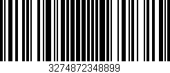 Código de barras (EAN, GTIN, SKU, ISBN): '3274872348899'