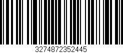 Código de barras (EAN, GTIN, SKU, ISBN): '3274872352445'
