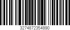 Código de barras (EAN, GTIN, SKU, ISBN): '3274872354890'