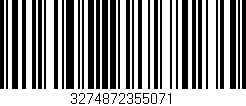 Código de barras (EAN, GTIN, SKU, ISBN): '3274872355071'