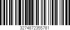 Código de barras (EAN, GTIN, SKU, ISBN): '3274872355781'