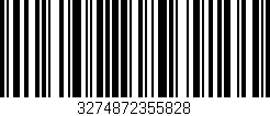 Código de barras (EAN, GTIN, SKU, ISBN): '3274872355828'