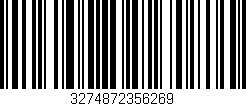Código de barras (EAN, GTIN, SKU, ISBN): '3274872356269'