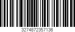 Código de barras (EAN, GTIN, SKU, ISBN): '3274872357136'