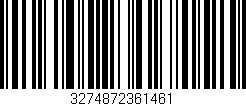 Código de barras (EAN, GTIN, SKU, ISBN): '3274872361461'