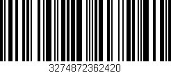 Código de barras (EAN, GTIN, SKU, ISBN): '3274872362420'