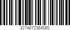 Código de barras (EAN, GTIN, SKU, ISBN): '3274872364585'