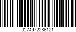 Código de barras (EAN, GTIN, SKU, ISBN): '3274872366121'